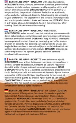 Fitcy | Koffiesiroop | Hazelnoot | Barista Syrup | Zero | Vegan | Vetvrij | Suikervrij | Keto-vriendelijk | Koffie | Siroop | MET DOSEERPOMP | 1L -Koffie Drinken Winkel 739x1200 1
