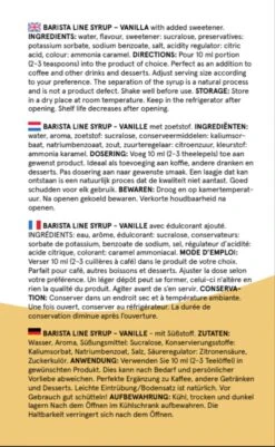 Fitcy | Koffiesiroop | Vanille | Barista Syrup | Zero | Vegan | Vetvrij | Suikervrij | Keto-vriendelijk | Koffie | Siroop | 1L -Koffie Drinken Winkel 739x1200 2