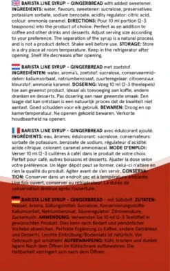 Fitcy | Koffiesiroop | Gingerbread | Barista Syrup | Zero | Vegan | Vetvrij | Suikervrij | Keto-vriendelijk | Koffie | Siroop | MET DOSEERPOMP | 1L -Koffie Drinken Winkel 752x1200