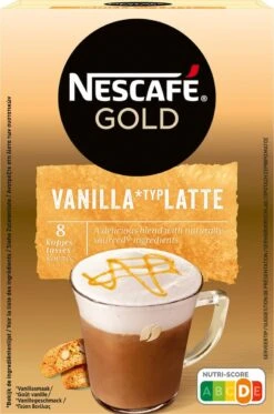 Nescafé Gold Latte Vanille Oploskoffie - 6 Doosjes à 8 Zakjes -Koffie Drinken Winkel 794x1200 1