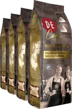 Bestsellers 3 Douwe Egberts D.E Café Delicaat Rond Koffiebonen - Intensiteit 5/9 - 4 X 500 Gram