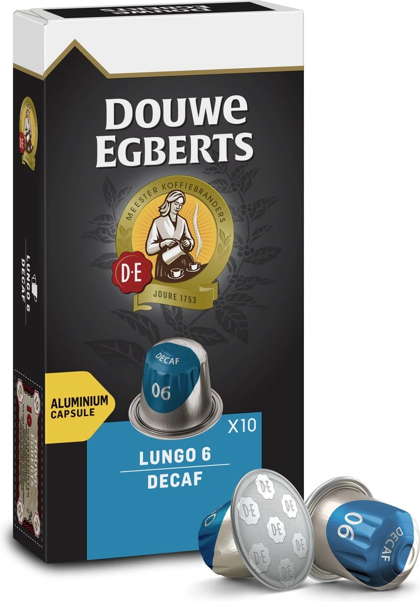 Douwe Egberts Lungo Decaf Koffiecups - Intensiteit 6/12 - 10 X 10 Capsules 10 Douwe Egberts Lungo Decaf Koffiecups - Intensiteit 6/12 - 10 X 10 Capsules - Afbeelding 10