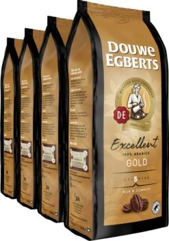 Douwe Egberts Excellent Gold Koffiebonen - 5/9 Intensiteit - 4 X 1kg -Koffie Drinken Winkel 844x1200