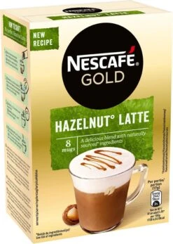 Nescafé Gold Hazelnoot Latte Oploskoffie - 6 Doosjes à 8 Zakjes -Koffie Drinken Winkel 855x1200 1