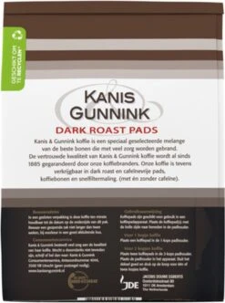 Kanis & Gunnink Dark Roast Koffiepads - 10 X 36 Pads 7 Kanis & Gunnink Dark Roast Koffiepads - 10 X 36 Pads -Koffie Drinken Winkel 894x1200