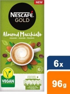 Nescafé Gold Almond Macchiato Oploskoffie - 6 Doosjes à 6 Zakjes 13 Nescafé Gold Almond Macchiato Oploskoffie - 6 Doosjes à 6 Zakjes -Koffie Drinken Winkel 900x1200 5