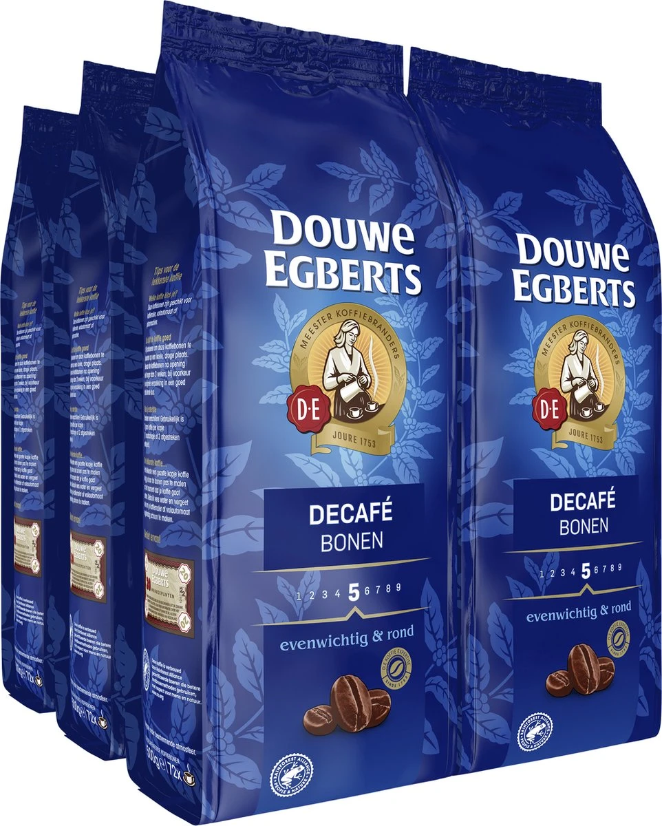 Douwe Egberts Décafé Koffiebonen - 4 X 500 Gram 1 Douwe Egberts Décafé Koffiebonen - 4 X 500 Gram