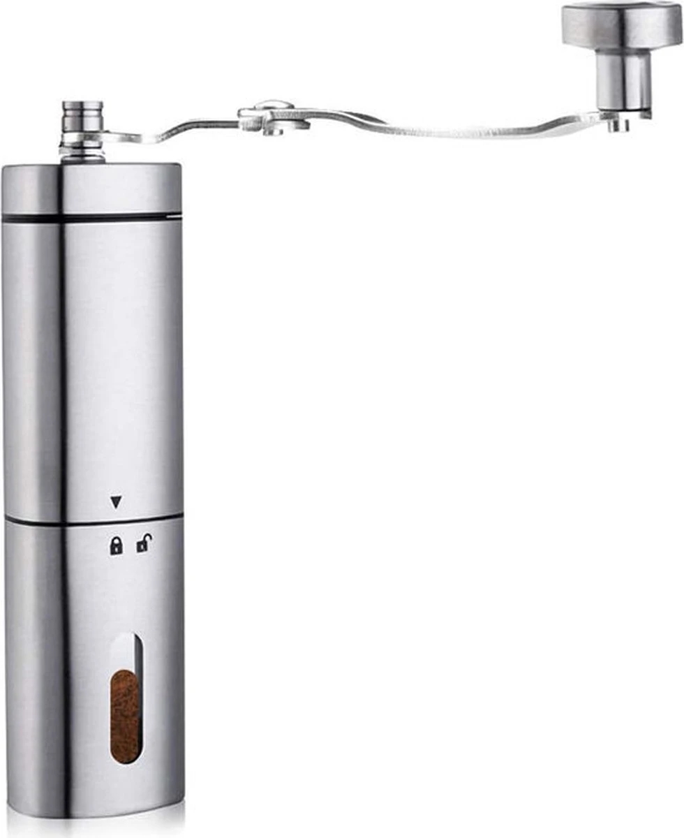 Comes In Handy - Koffiemolen Handmatig - Keramische Kern - Roestvrijstaal - Instelbare Maalgraad