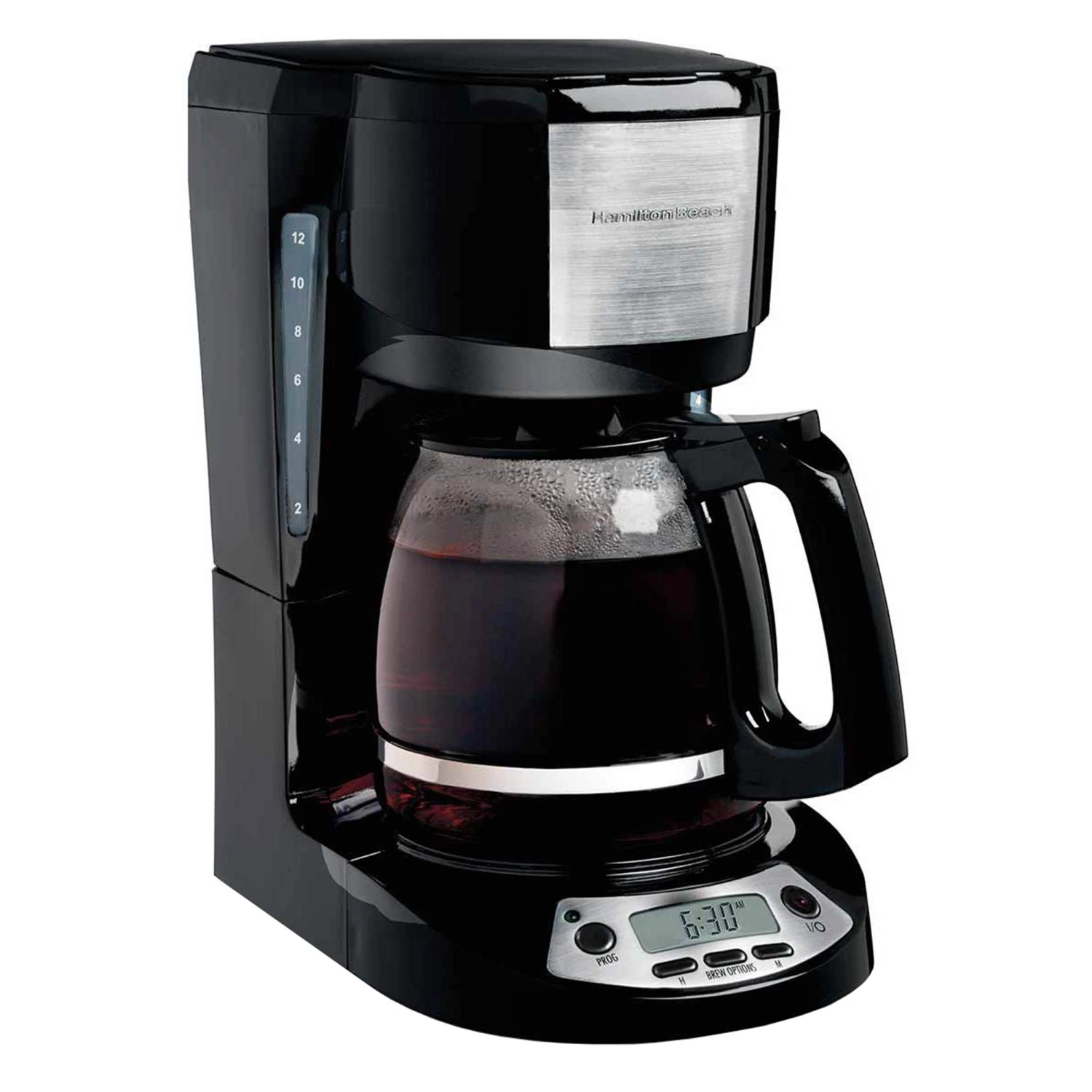 Hamilton Beach 12 Cup Programmable Coffee Maker In Black 2 Hamilton Beach 12 Cup Programmable Coffee Maker In Black - Afbeelding 2