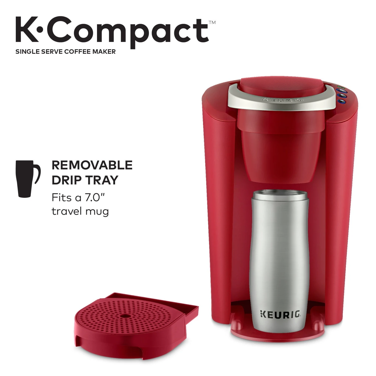 K-Compact Single-Serve K-Cup Pod Coffee Maker, Turquoise 13 K-Compact Single-Serve K-Cup Pod Coffee Maker, Turquoise - Afbeelding 13