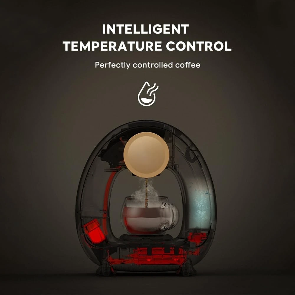 Semi-automatic Coffee Maker For Home 240ml 85 Degrees Constant Temperature 1400W Silent Portable Coffee Maker Machine 5 Semi-automatic Coffee Maker For Home 240ml 85 Degrees Constant Temperature 1400W Silent Portable Coffee Maker Machine - Afbeelding 5