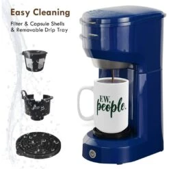 Single Serve Coffee Maker 6-14OZ With Filter Coffee Brewer -Koffie Drinken Winkel Single Serve Coffee Maker 6 14OZ With Filter Coffee Brewer 10