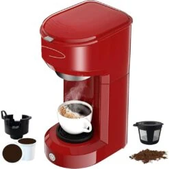 Single Serve Coffee Maker 6-14OZ With Filter Coffee Brewer -Koffie Drinken Winkel Single Serve Coffee Maker 6 14OZ With Filter Coffee Brewer 14