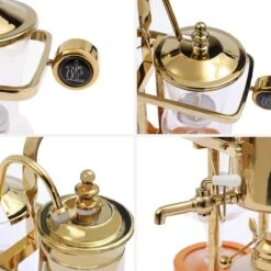 Siphon Coffee Maker Vintage Belgian/Belgium Family Balance Syphon Coffee Brewer, Elegant Double Ridged Fulcrum With Tee Handle -Koffie Drinken Winkel Siphon Coffee Maker Vintage Belgian Belgium Family Balance Syphon Coffee Brewer2C Elegant Double Ridged Fulcrum with Tee Handle 4