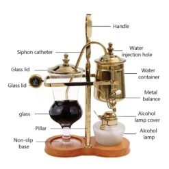 Syphon Coffee Maker, Siphon Brewer Siphon Brewer Golden 15OZ Capacity 10 Syphon Coffee Maker, Siphon Brewer Siphon Brewer Golden 15OZ Capacity -Koffie Drinken Winkel Syphon Coffee Maker2C Siphon Brewer Siphon Brewer Golden 15OZ Capacity 3