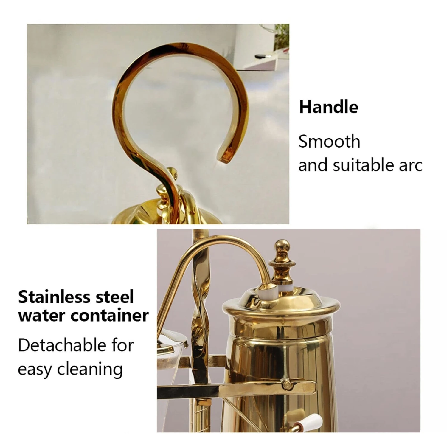 Syphon Coffee Maker, Siphon Brewer Siphon Brewer Golden 15OZ Capacity 1 Syphon Coffee Maker, Siphon Brewer Siphon Brewer Golden 15OZ Capacity